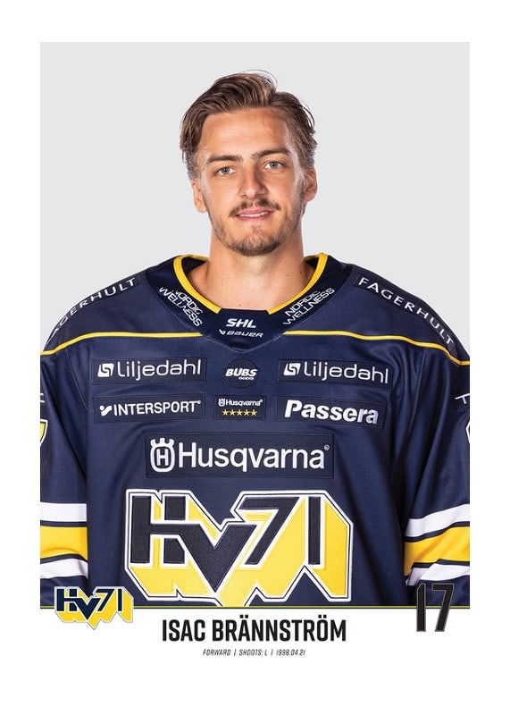 Isac Brännström #17 HV71 2023/2024 No2-12