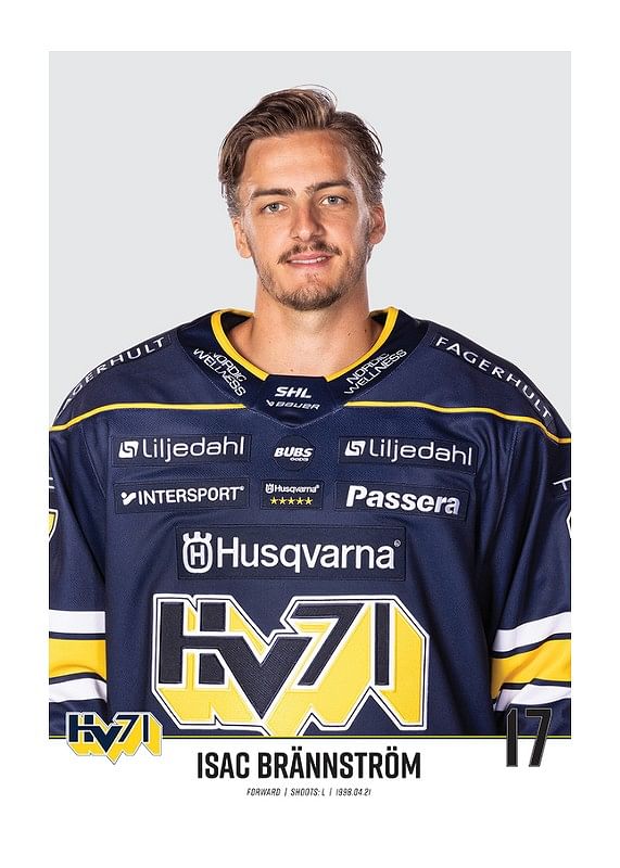 Poster Isac Brännström #17 HV71 2023/2024 No2