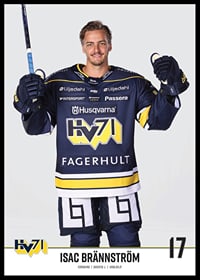 Isac Brännström #17 HV71 2023/2024 No1-2