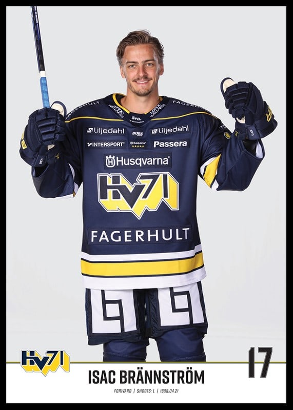 Isac Brännström #17 HV71 2023/2024 No1-12