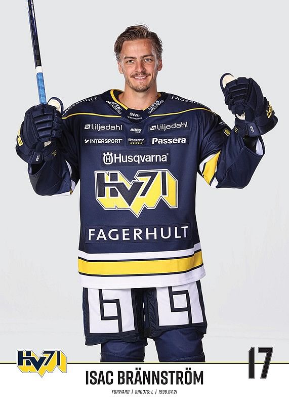 Isac Brännström #17 HV71 2023/2024 No1-12