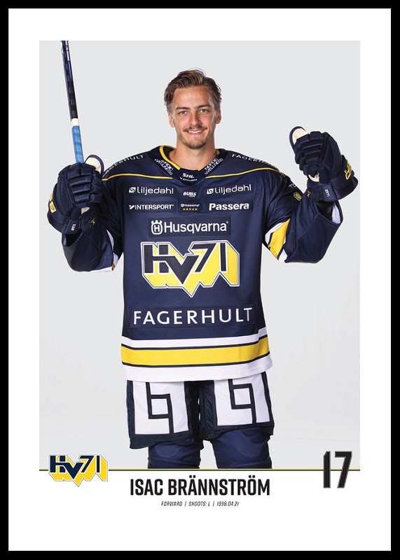 Isac Brännström #17 HV71 2023/2024 No1-12