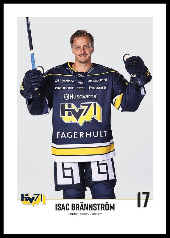Isac Brännström #17 HV71 2023/2024 No1-12