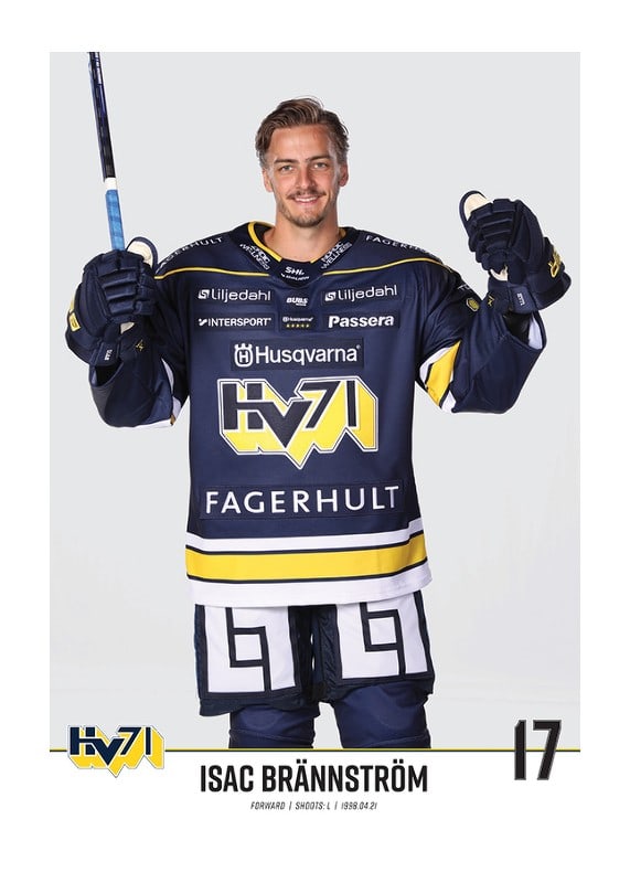 Isac Brännström #17 HV71 2023/2024 No1-12