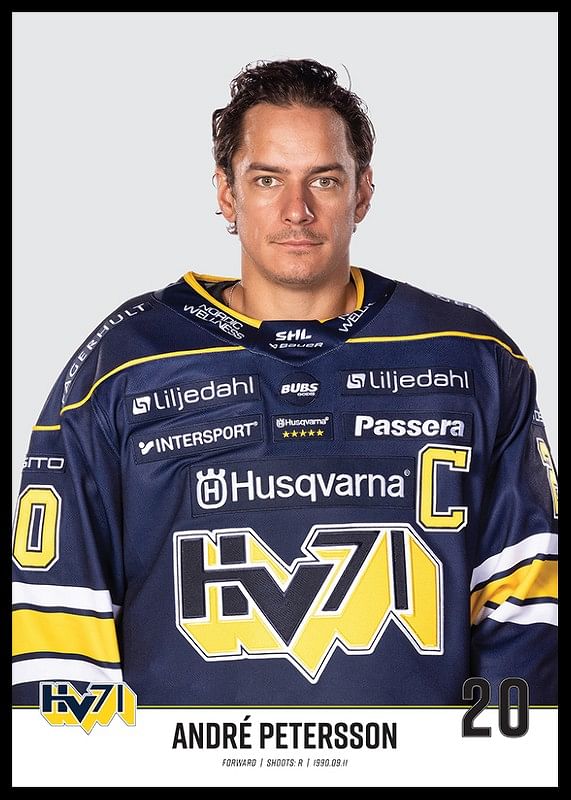 André Petersson #20 HV71 2023/2024 No2-12