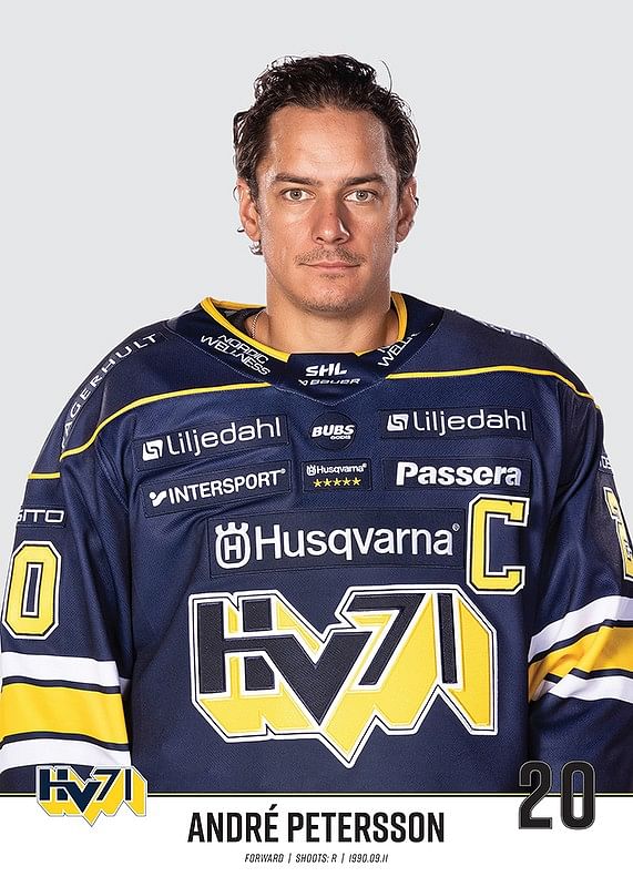 André Petersson #20 HV71 2023/2024 No2-12