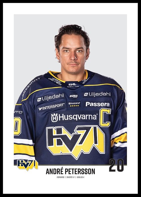 André Petersson #20 HV71 2023/2024 No2-12
