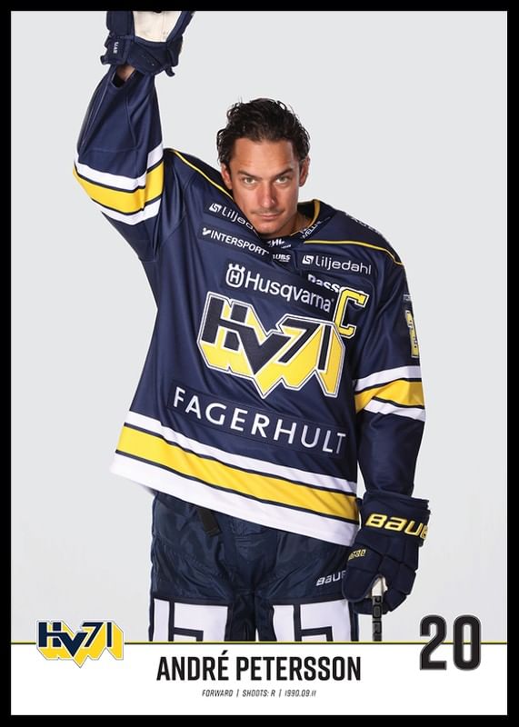 André Petersson #20 HV71 2023/2024 No1-12