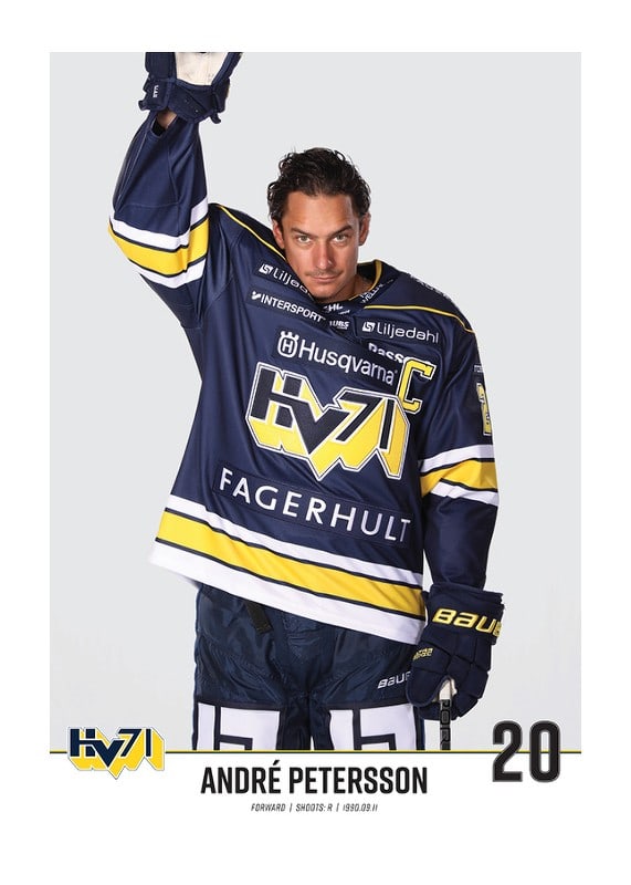 Poster André Petersson #20 HV71 2023/2024 No1