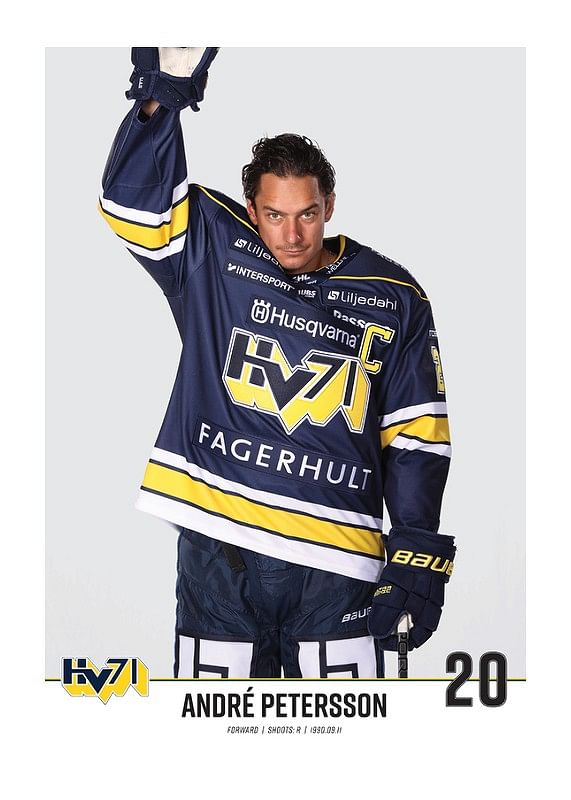 Poster André Petersson #20 HV71 2023/2024 No1