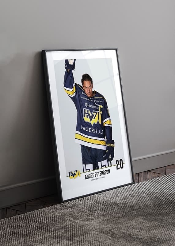 Poster André Petersson #20 HV71 2023/2024 No1 crossfade