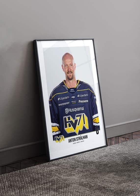 Poster Anton Strålman #6 HV71 2023/2024 crossfade