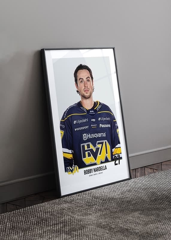 Poster Bobby Nardella #27 HV71 2023/2024 crossfade