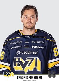 Fredrik Forsberg #56 HV71 2023/2024 No2-3