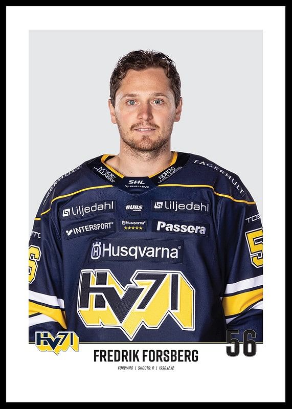 Fredrik Forsberg #56 HV71 2023/2024 No2-12