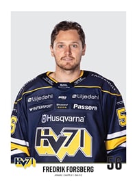 Fredrik Forsberg #56 HV71 2023/2024 No2-1