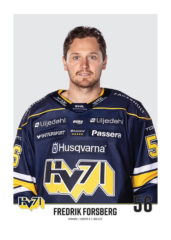 Poster Fredrik Forsberg #56 HV71 2023/2024 No2