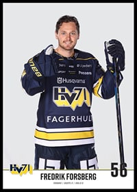 Fredrik Forsberg #56 HV71 2023/2024 No1-2