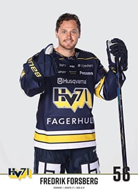 Fredrik Forsberg #56 HV71 2023/2024 No1-3