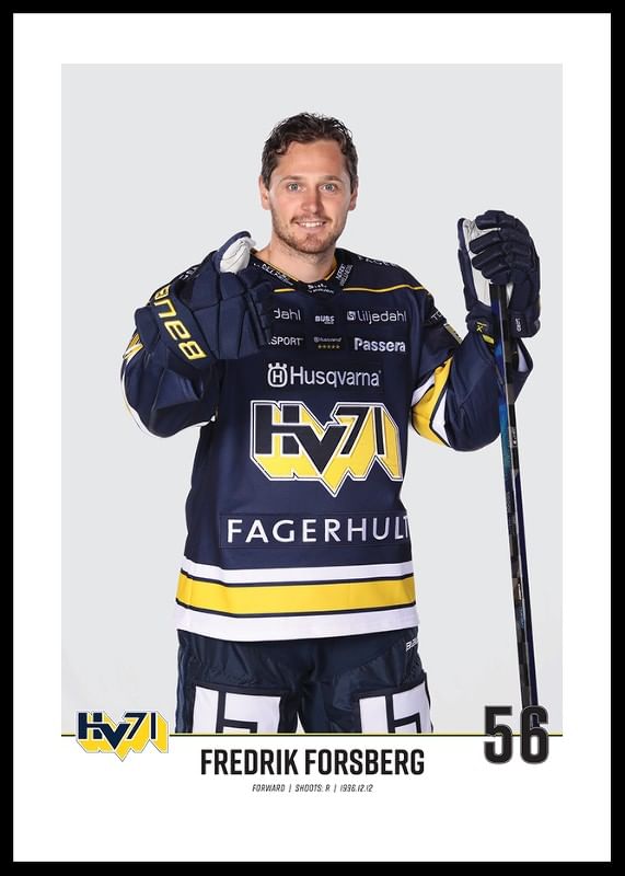 Fredrik Forsberg #56 HV71 2023/2024 No1-12