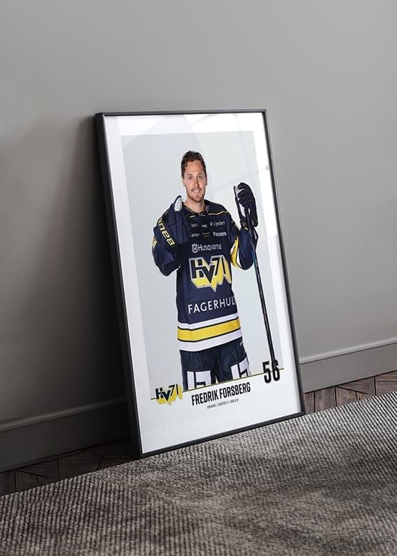 Poster Fredrik Forsberg #56 HV71 2023/2024 No1 crossfade