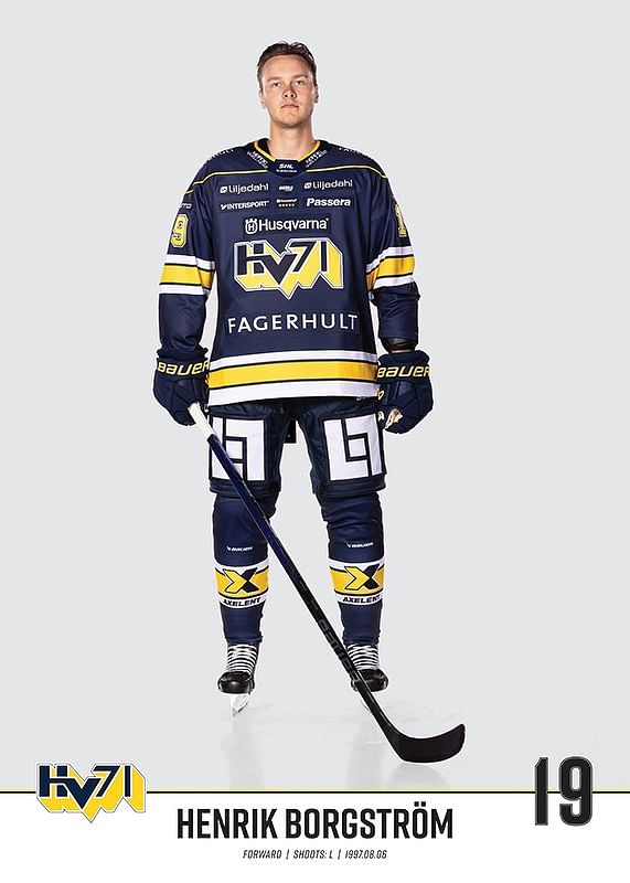 Henrik Borgström #19 HV71 2023/2024 No2-12