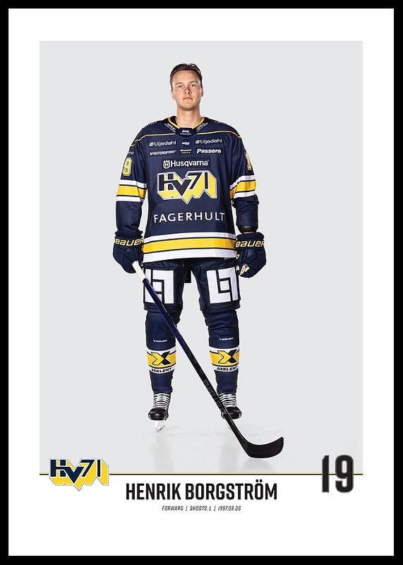 Henrik Borgström #19 HV71 2023/2024 No2-12