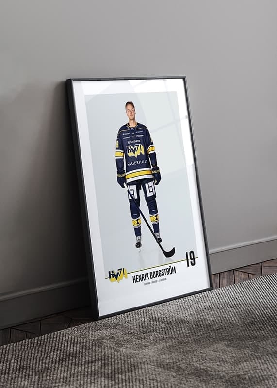 Poster Henrik Borgström #19 HV71 2023/2024 No2 crossfade