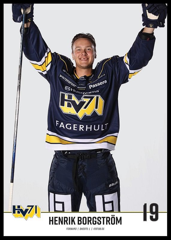 Henrik Borgström #19 HV71 2023/2024 No1-12