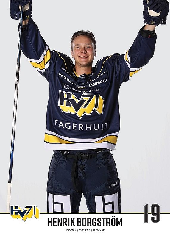 Henrik Borgström #19 HV71 2023/2024 No1-12