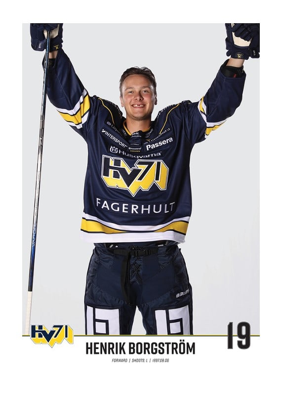 Henrik Borgström #19 HV71 2023/2024 No1-12