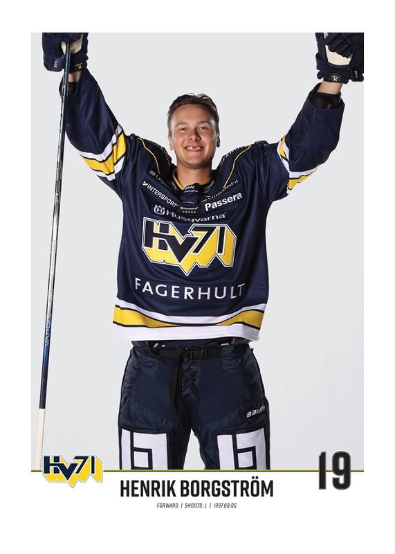 Poster Henrik Borgström #19 HV71 2023/2024 No1