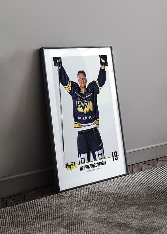 Poster Henrik Borgström #19 HV71 2023/2024 No1 crossfade