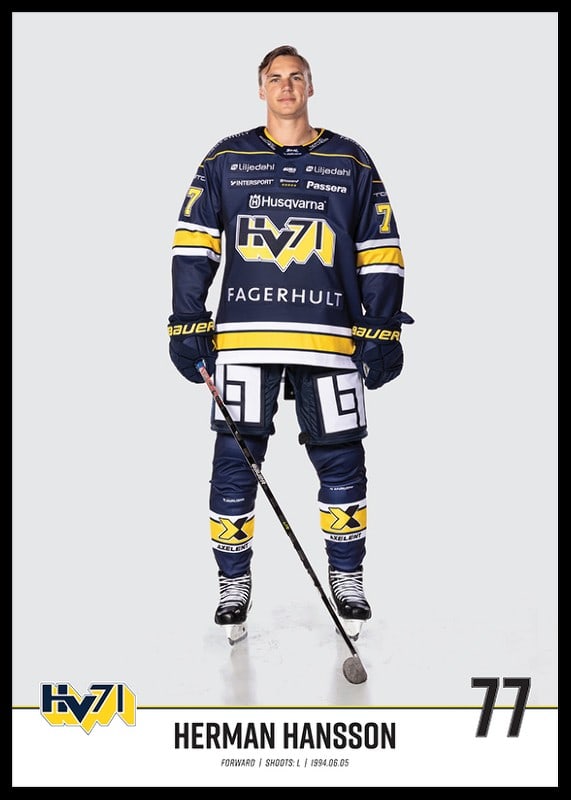 Herman Hansson #77 HV71 2023/2024-12