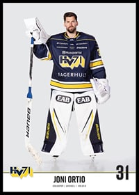 Joni Ortio #31 HV71 2023/2024 No1-2