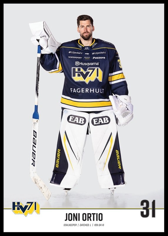 Joni Ortio #31 HV71 2023/2024 No1-12
