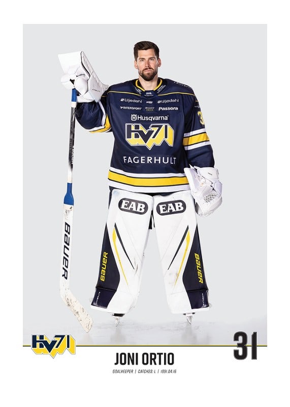 Poster Joni Ortio #31 HV71 2023/2024 No1