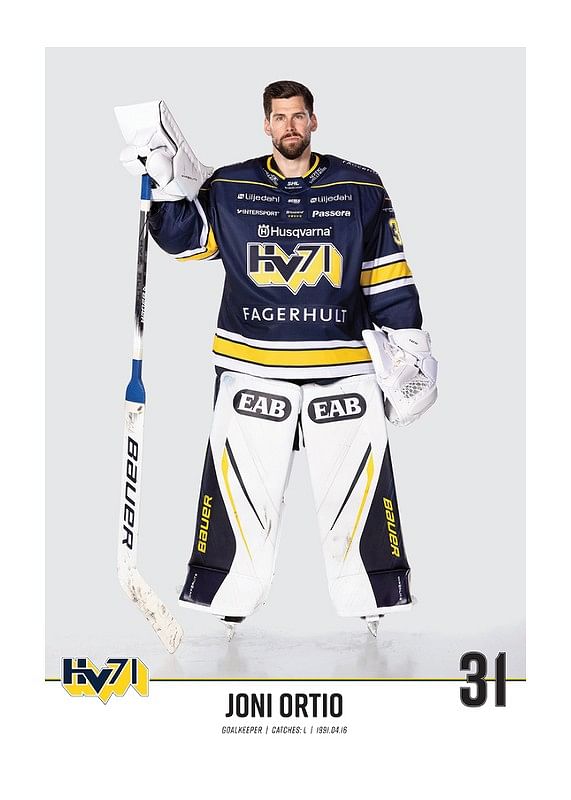 Poster Joni Ortio #31 HV71 2023/2024 No1