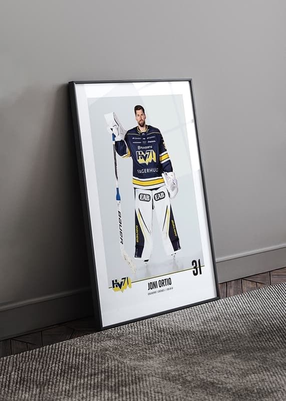 Poster Joni Ortio #31 HV71 2023/2024 No1 crossfade