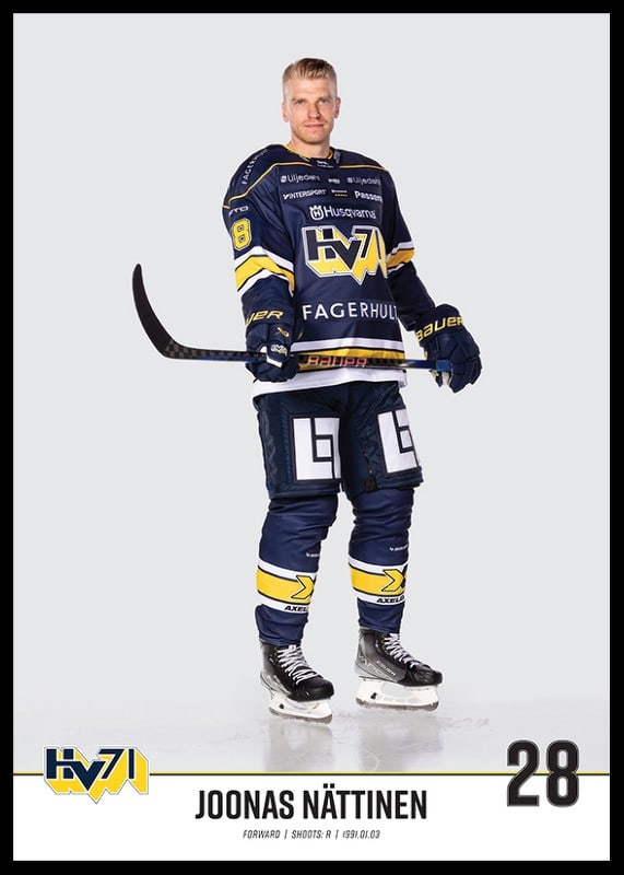 Joonas Nättinen #28 HV71 2023/2024-12