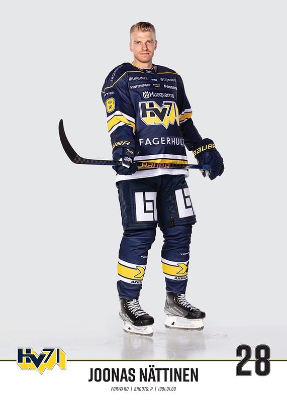Joonas Nättinen #28 HV71 2023/2024-12