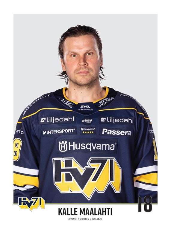 Poster Kalle Maalahti #18 HV71 2023/2024