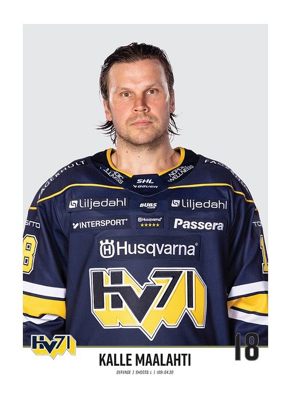 Poster Kalle Maalahti #18 HV71 2023/2024