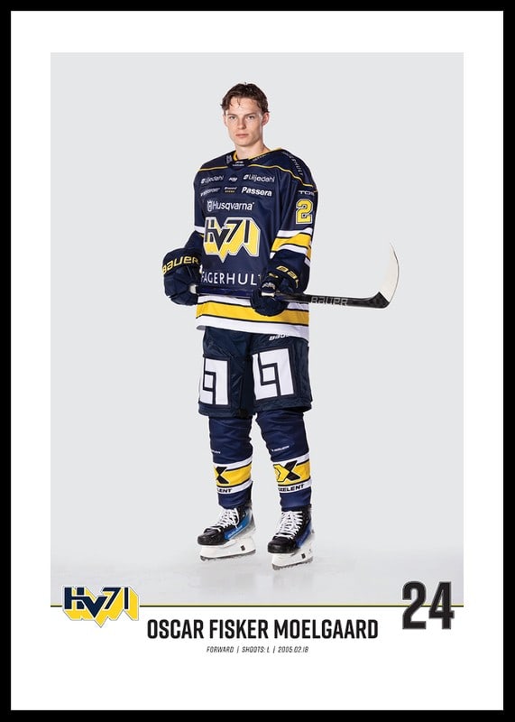 Oscar Fisker MoelGaard #24 HV71 2023/2024 No2-12
