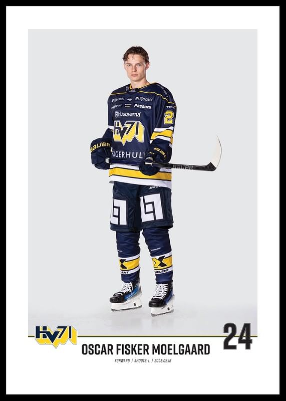 Oscar Fisker MoelGaard #24 HV71 2023/2024 No2-12