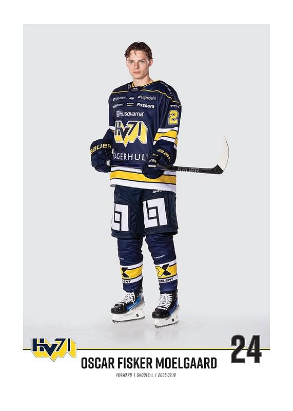 Poster Oscar Fisker MoelGaard #24 HV71 2023/2024 No2