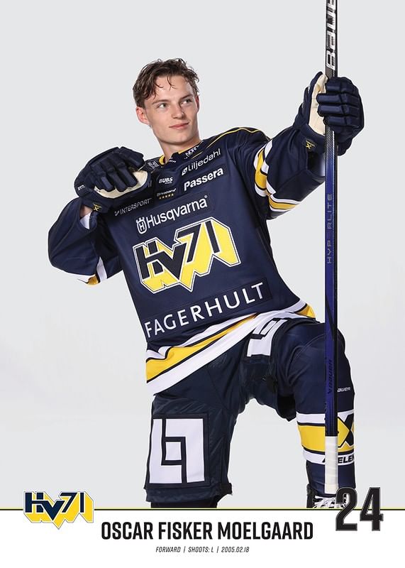 Oscar Fisker MoelGaard #24 HV71 2023/2024 No1-12