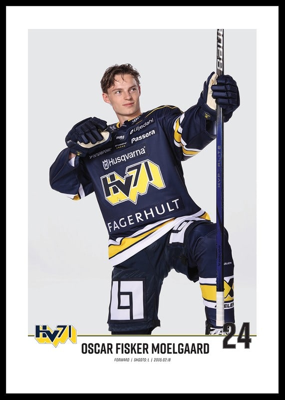 Oscar Fisker MoelGaard #24 HV71 2023/2024 No1-12
