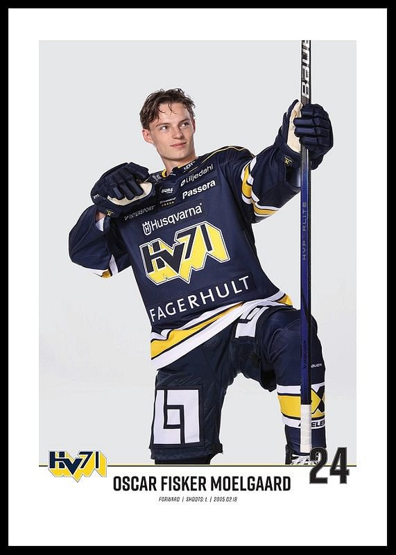 Oscar Fisker MoelGaard #24 HV71 2023/2024 No1-12