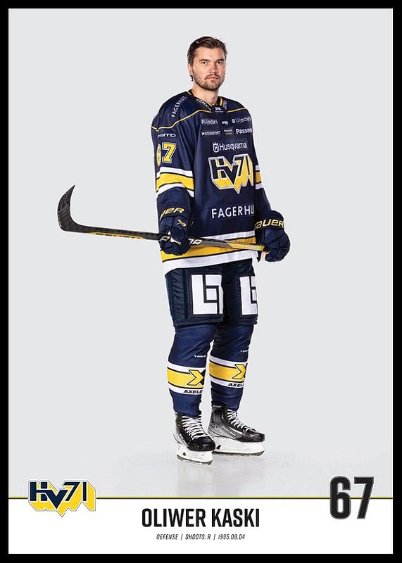 Oliwer Kaski #67 HV71 2023/2024 No2-12
